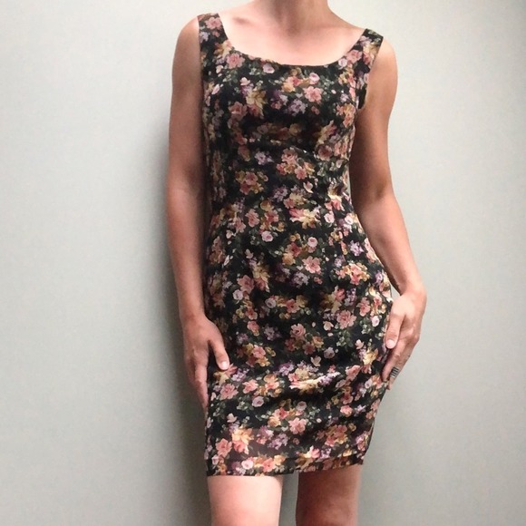 Parallel | Floral Sheath Sleeveless Sun Dress - Picture 1 of 8